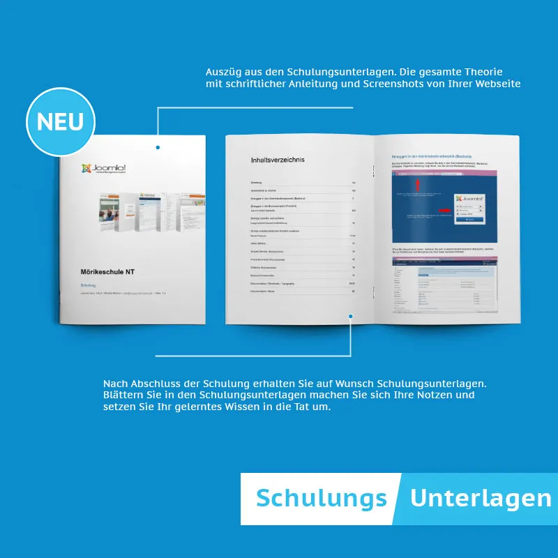 Schulungsunterlagen für Joomla