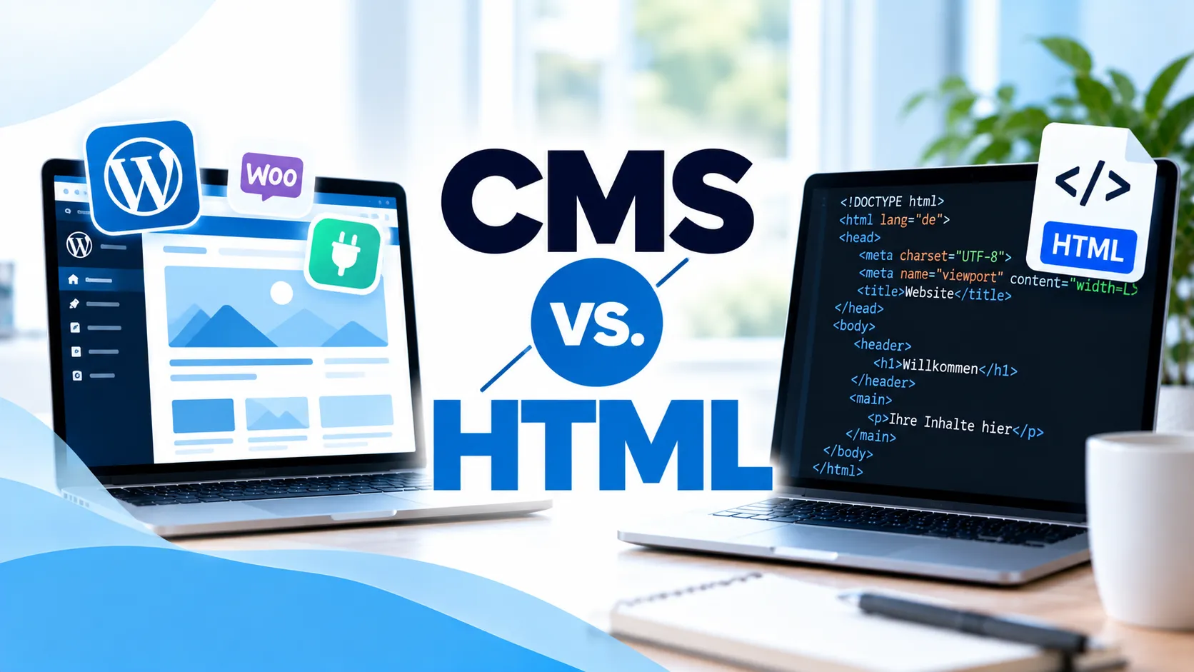 CMS oder HTML: Brauche ich wirklich WordPress und Co.?